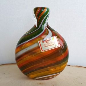 Vintage Joska Design Silberberg Kristall Petite Art Glass Vase made in Bavaria